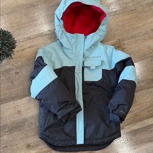 Columbia Colorblock Hooded Omni-Tech Ski Jacket XS